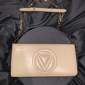 Valentino Ajah Dollaro Leather Chain Wallet